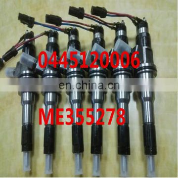 Diesel injector assembly ME355278 ME 355278 0986535632 0445120006 for Mercedes-benz/MITSUBISHI TRUCK 6M60 & 6M70