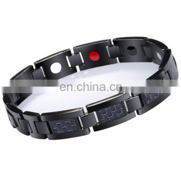 Far infrared 3000 gauss titanium magnetic therapy bracelet