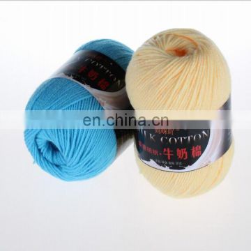 High quality hand knitting crochet fancy cotton yarn 3ply