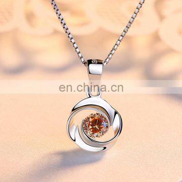 Wholesale Jewellery Making Supplies Jewelry White Gold Rhodium Plated Charm Pendant 925 Sterling Silver Necklace photo-6