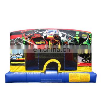 Racing Car Theme Bouncer Kids Party Jumping Bouncy Castle Inflatable Bounce House For Sale