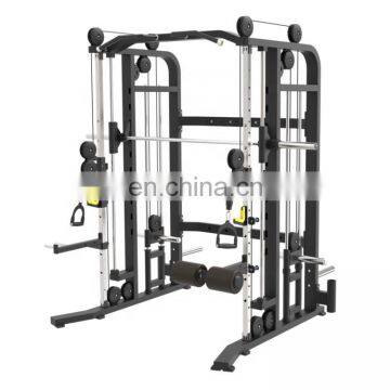 High Quality Commercial Fitness Multi Gym Equipment Smith Machine with Functional Trainer Power Squat Rack 3 in one PB77