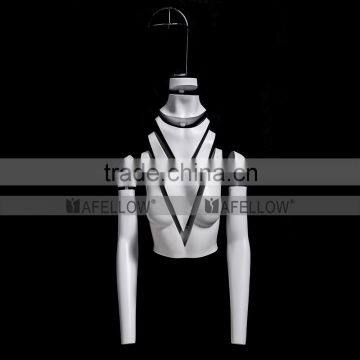 GH21 Fiberglass V-cut Female Full Body Women Invisibility Ghost Mannequin for Show Cloth Window Display Women Removable Model photo-6