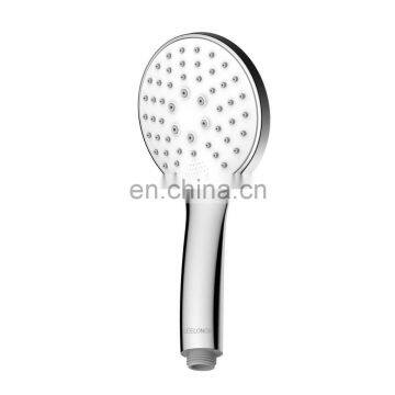 ABS plastic 110mm three functions white handheld showerhead with shining chromed plating