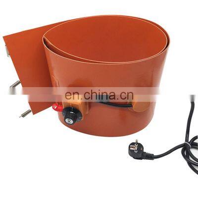 220V 250mmX1740mm 2kw Silicone Rubber band heater with Plug for 55 Gallon/200L Oil Drum Heater