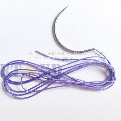 PGA Absorbable Surgical Suture With Needle--USP6/0-2