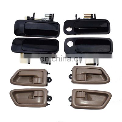 4 Inside + 4 Black Outside Door Handle For Toyota Camry 1997-2001 69206AA010