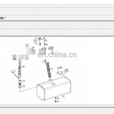 truck accessories aluminium alloy  fuel tank 9414701201FOR truck