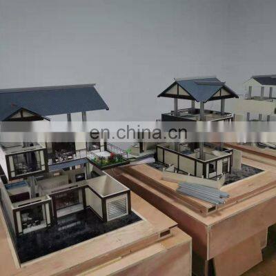 Modern lifting style villa house miniature building model