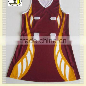 custom netball dress with great pattern