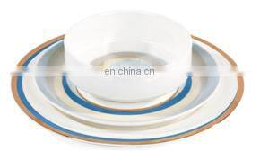 Nordic Line Simple Blue Ceramic Coffee Mug Tea Cup Dinner Plate Ceramic Cup For Porcelain Top-table Ware photo-5