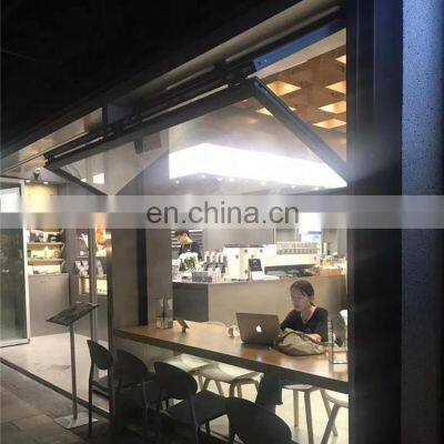 New design aluminum folding window aluminium tempered glass window