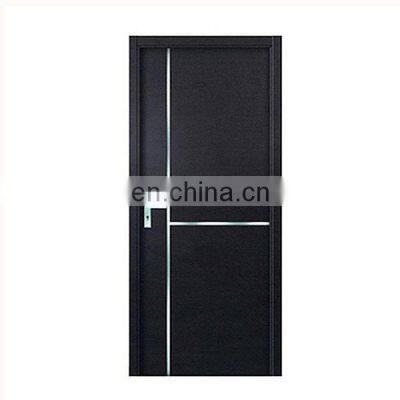 High end aluminum frames prehung modern office hotel room bedroom door flush engineered interior solid core doors design