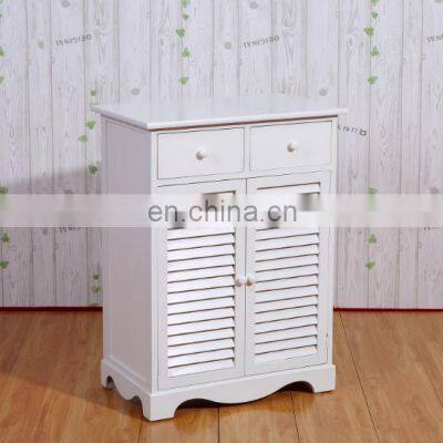 Modern Solid Wood Doorway Shoe Cabinet With Double Doors and Multi-layer Shoe Cabinet photo-3