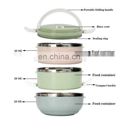Manufacturing Wholesale Stainless Steel Metal High Quality Insulated Food Lunch Box Kids photo-3