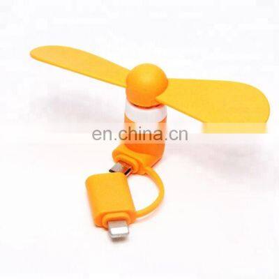 Shenzhen Factory Small Hand Cooling Mini Electric 2 in 1 Cell Phone Fan