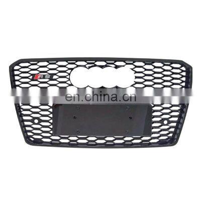 RS8 front grille for Audi A8 S8 D4 D5 center honeycomb grill Refit for A8 S8 accessories Rs8 grill 2015 2016 2017 2018