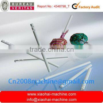 HAS VIDEO Automatic Candy Lollipop Stick Making Machine With Notch and Gathering Device