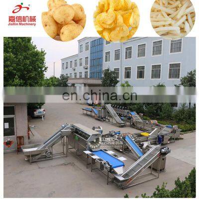 High efficiency frozen fried french fries processing line