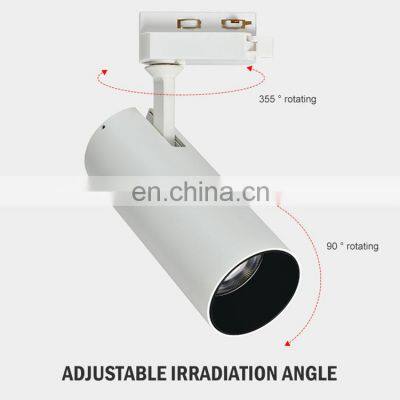 Black Round Cylinder Mount Surface Mounted Led Downlights Pure Aluminium 4W Led Track Light
