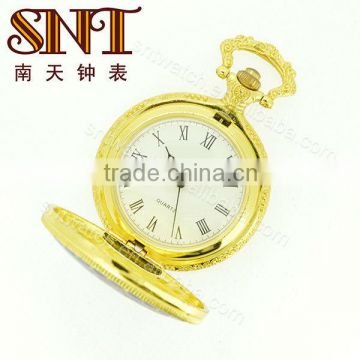 SNT-PW018 beautiful elegance gold pocket watch