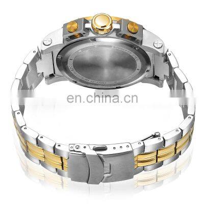 Wholesale Customized Silver Wristwatches Mens Luxury OEM / ODM Private Label Wrist Watch Mens photo-3