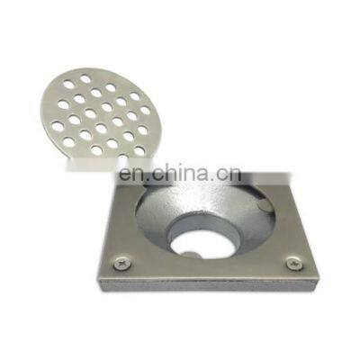 Floor Drain 4inch x 4inch With Hinge Cover- Circular Pattern photo-4
