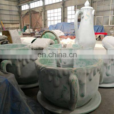 Indoor and Outdoor Adult and Kids Game Funfair Rides Amusement Fairground Rotating Coffee Cup for Sale photo-4