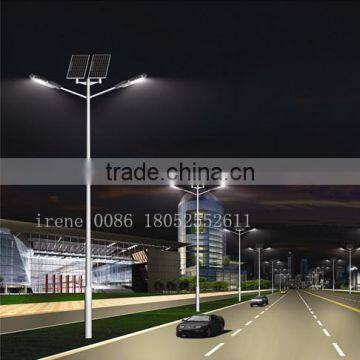 2016 6m double arms solar energy solar light led street light, 20w 30w 40w solar street light