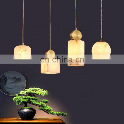 Luxury Lighting Fixtures Modern Led Alabaster Chandelier For Living Room Dining Pendent Lamp photo-2
