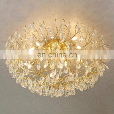 Modern Gold Chandelier Lighting Branch Luxury G9 Led Chandelier For Living Room