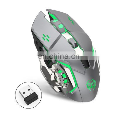 marquee colorful breathing luminous wireless rechargeable game Internet cafe mouse spot wholesale