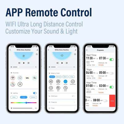 Wi-Fi Based Night Light With White Noise Sound Machine for Baby Sleeping, Supporting Touch Control App and Voice Control photo-3