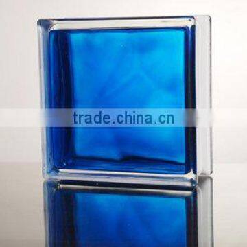 For house decorative beautiful blue glass brick