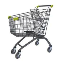 High Quality Supermarket Trolley 4 Wheel Grocery Storetrolley Metal Shopping Trolley