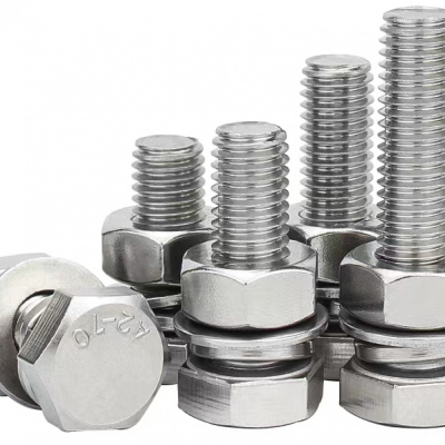 304 Stainless Steel Screw 316 External Hexagon Bolt 201 Full Thread Stud German Standard DIN933 photo-3