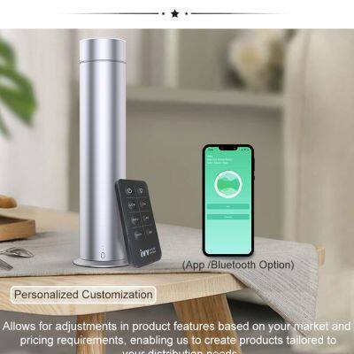 Custom Logo Available Long Runtime Smart Professional Tower Fragrance Oil Metal Machine Waterless Diffuser photo-5