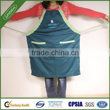 Fashion multi-color high quality green cooking apron,ruffle apron