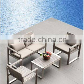 2015 China cheap Outdoor/Garden/Lawn furniture Aluminum/Rattan 4 seat Outdoor Lounge /sofa                        
                                                Quality Choice