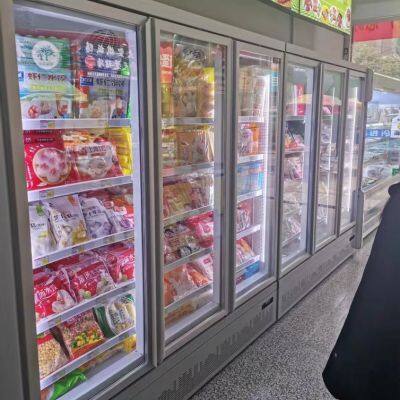 Luxury Bottom Mount Showcase Freezer Promotional Display Chiller/freezer photo-2