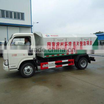 4X2 Dongfeng mini 3ton mini china new small garbage truck for sale