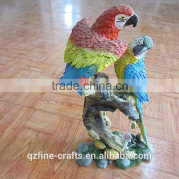 Resin hanging decoration of parrot figurine