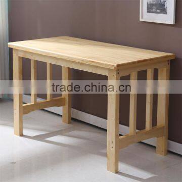 Modern 100% Solid Wood Pine Wood Table and Chair