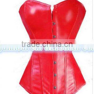 alibaba china wholesale instylesSexy Red Boned Leather Corset