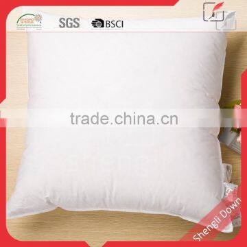 Feather filled back cushion ,polyester corner edge cushion
