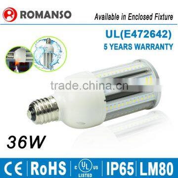 AC110V 4000lm E26 Corn Cob Lamp 36W LED Bulb For Post Top Retrofit