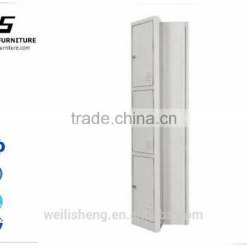 Three-door Foldable Steel Clothes Cabinet in China