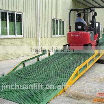 0.9~1.7m, 8 ton truck portable loading ramps /truck unloading ramps /mobile loading yard ramp for sale