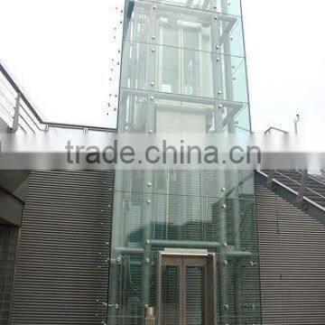 12mm-25mm tempered laminated curved elevator glass