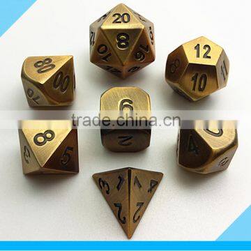 high quality metallic dnd polyhedral dice